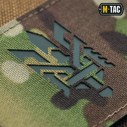 M-Tac нашивка Тризуб (стилізація) Laser Cut горизонтальна Multicam/Black