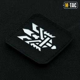 M-Tac нашивка Тризуб (стилізація) Laser Cut мала Black/GID