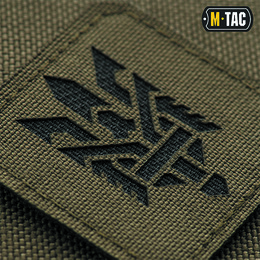 M-Tac нашивка Тризуб (стилізація) Laser Cut мала Ranger Green/Black