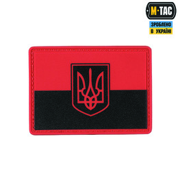M-Tac нашивка прапор червоно-чорний PVC