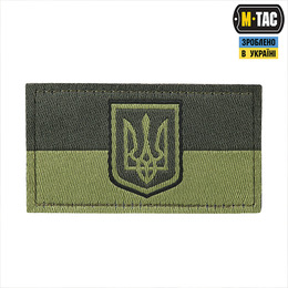 M-Tac нашивка прапор України (жаккард) олива