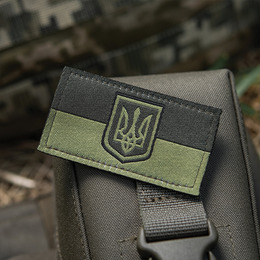 M-Tac нашивка прапор України (жаккард) олива
