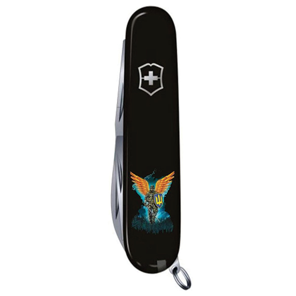Ніж мультифункціональний 91мм/14 Victorinox Climber Ukraine Ангел ЗСУ. Фото 2