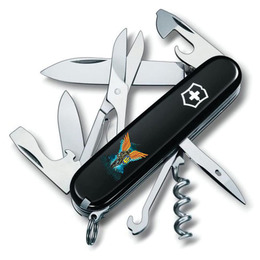 Ніж мультифункціональний 91мм/14 Victorinox Climber Ukraine Ангел ЗСУ