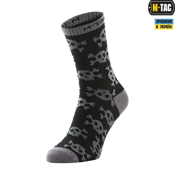 M-Tac шкарпетки легкі Mk.3 Pirate Skull Black