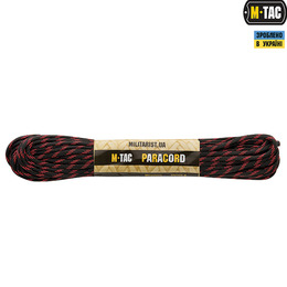 M-Tac паракорд 550 type III Thin Red Line 15м