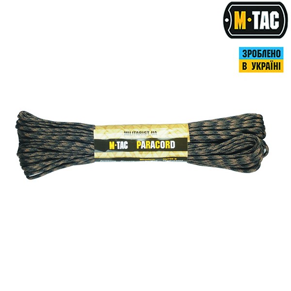M-Tac паракорд 550 type III Woodland Marpat 30м