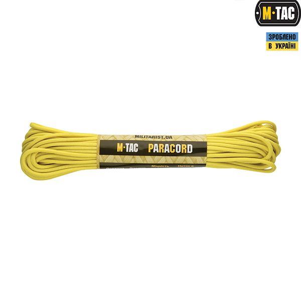 M-Tac паракорд 550 type III Yellow 15м