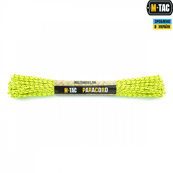M-Tac паракорд Minicord Reflective Neon Yellow 15м