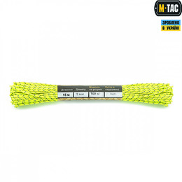 M-Tac паракорд Minicord Reflective Neon Yellow 15м