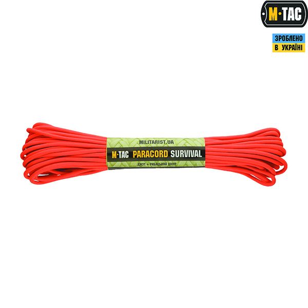M-Tac паракорд Survival Safety Orange 15м