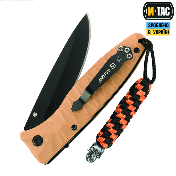 M-Tac темляк Helix Skull Black/Orange. Фото 2