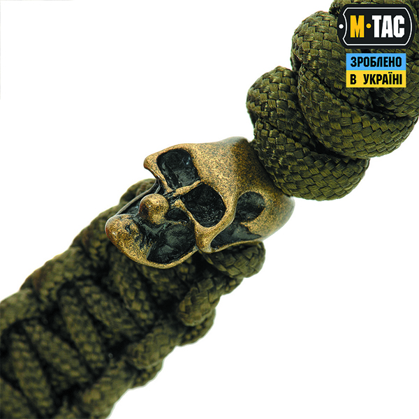 M-Tac темляк Loopy Snake Skull Olive. Фото 3