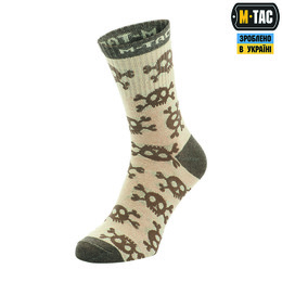M-Tac шкарпетки легкі Mk.3 Pirate Skull Sand