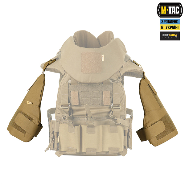 M-Tac плечовий захист з балістичними пакетами 1А для Cuirass QRS Coyote. Фото 6