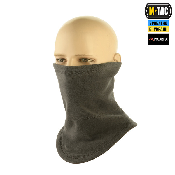 M-Tac шарф-труба анатомічний з затяжкою Polartec Dark Grey 