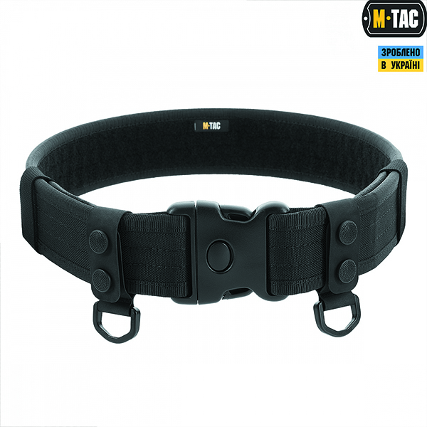 M-Tac кріплення з D-кільцем на тактичний ремінь (2 шт) Black. Фото 2