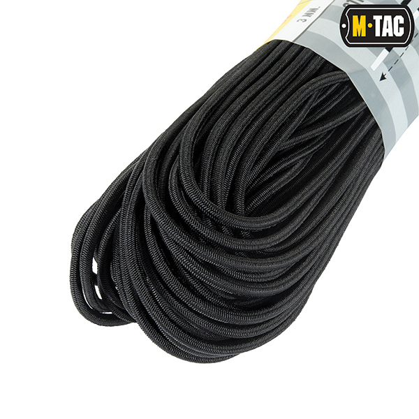 M-Tac паракорд Shock-Cord 3 mm Black 30м. Фото 3