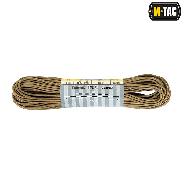 M-Tac паракорд Shock-Cord 3 mm Coyote 30м. Фото 2