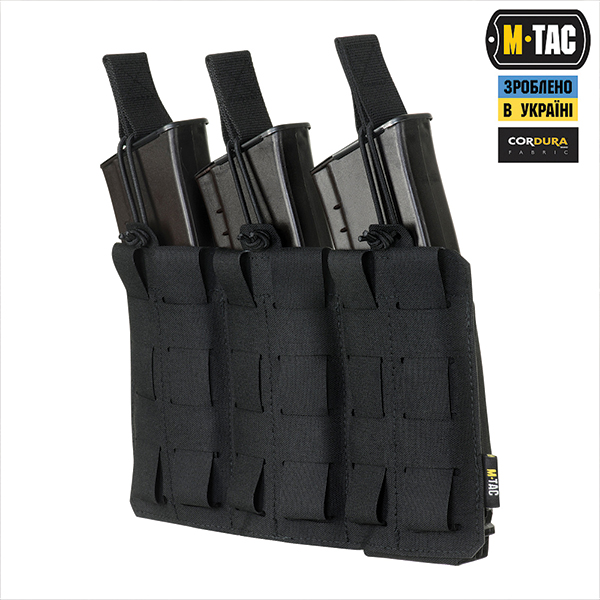 M-Tac підсумок еластичний на 3 магазина Elite Laser Cut Black. Фото 4