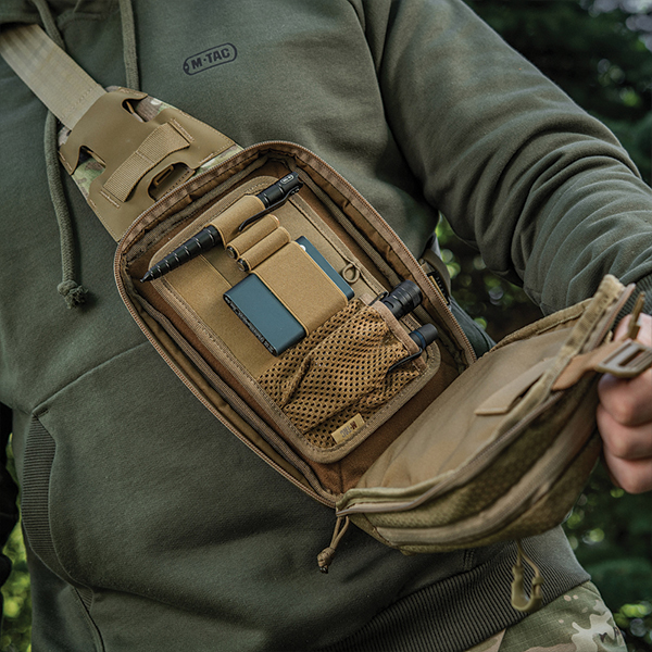 M-Tac сумка Sling Pistol Bag Elite Hex з липучкою Multicam/Coyote. Фото 10