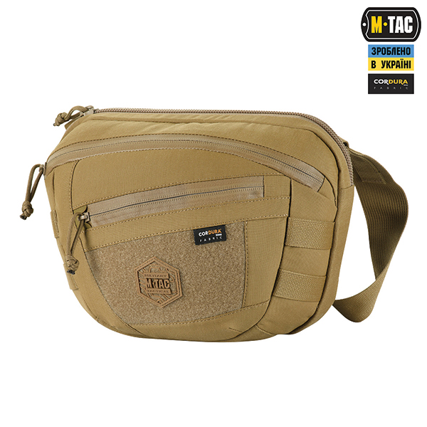  M-Tac сумка Sphaera Hardsling Bag Large з липучкою Elite Coyote