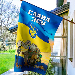 Прапор України 68х120 см Слава ЗСУ. Фото 3