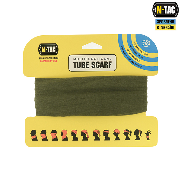 M-Tac шарф-труба Merino Wool Olive. Фото 6