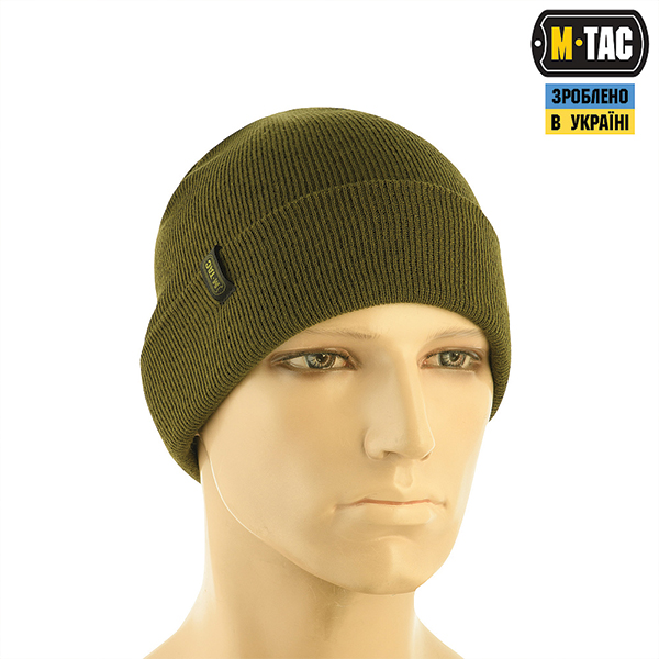 M-Tac шапка тонка в'язка 100% акрил Olive. Фото 3