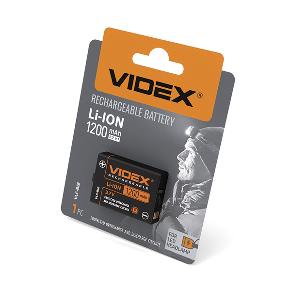 Акумулятор Videx Li-ion VLF-B12 (захист) 1200mAh 1шт/уп