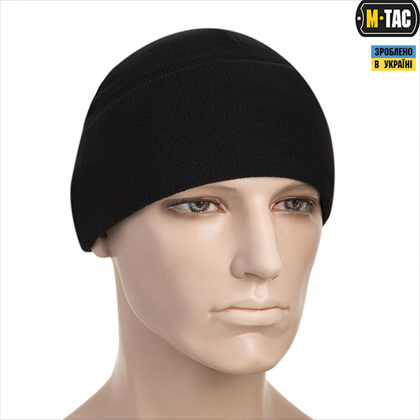 M-Tac шапка Watch Cap Elite фліс (260г/м2) with Slimtex Black. Фото 3