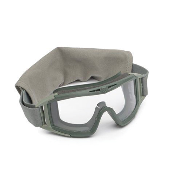 Балістична маска Revision Desert Locust Foliage Green чорна/ прозора лінза