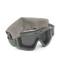 Балістична маска Revision Desert Locust Foliage Green чорна/ прозора лінза
