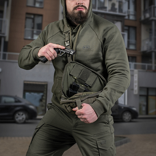 M-Tac сумка Sphaera Hex Hardsling Bag Large з липучкою Elite Ranger Green. Фото 10