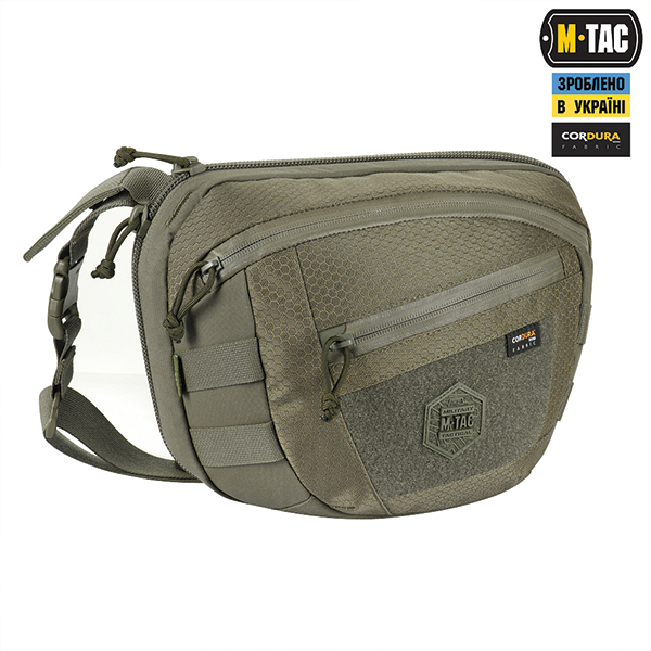 M-Tac сумка Sphaera Hex Hardsling Bag Large з липучкою Elite Ranger Green. Фото 3