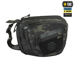M-Tac сумка Sphaera Hex Hardsling Bag Large з липучкою Elite Multicam Black/Black. Фото 3