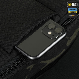 M-Tac сумка Sphaera Hex Hardsling Bag Large з липучкою Elite Multicam Black/Black. Фото 7
