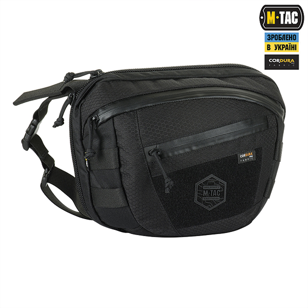 M-Tac сумка Sphaera Hex Hardsling Bag Large з липучкою Elite Black. Фото 3