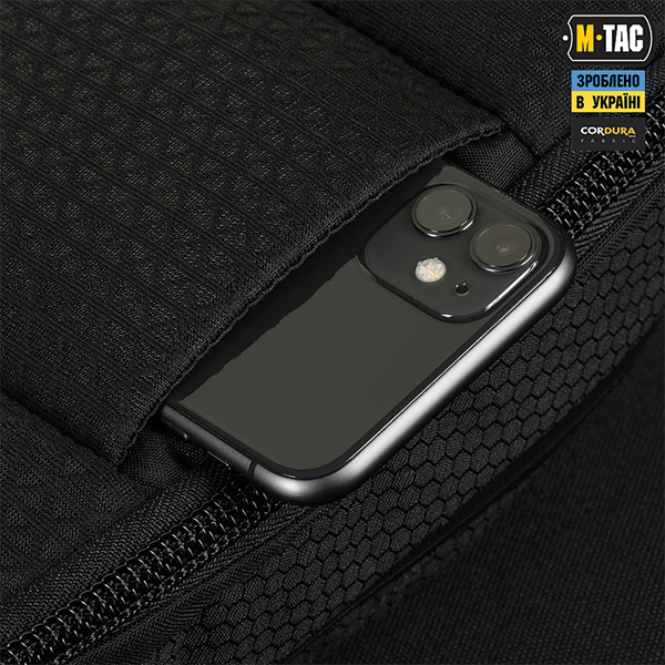 M-Tac сумка Sphaera Hex Hardsling Bag Large з липучкою Elite Black. Фото 8