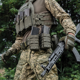 M-Tac підсумок для АК відкритий подвійний Laser Cut Ranger Green. Фото 10