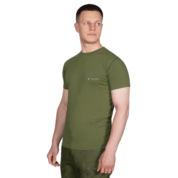 Сamotec футболка Modal Logo Army Olive. Фото 2
