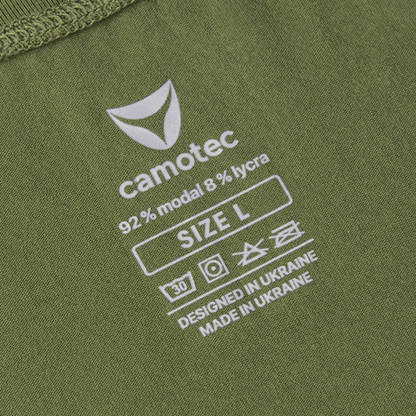Сamotec футболка Modal Logo Army Olive. Фото 7
