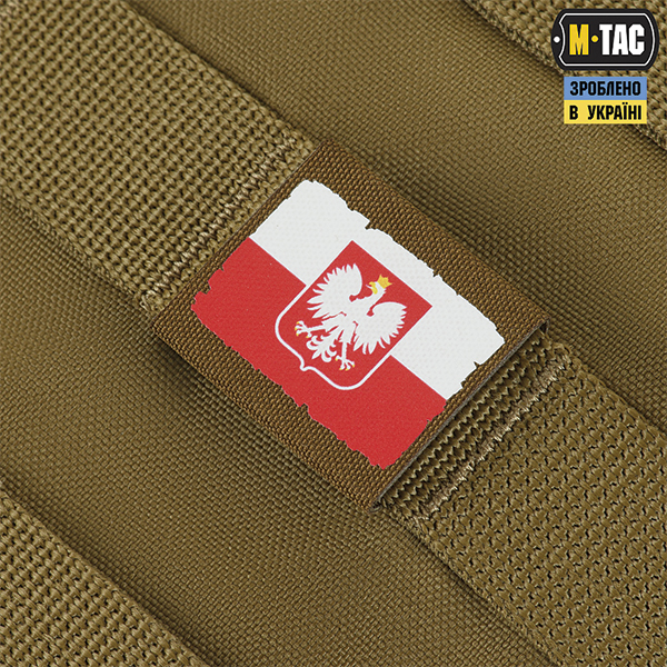 M-Tac MOLLE Patch Прапор Polska White/Red/Coyote. Фото 4