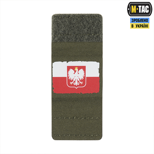 M-Tac MOLLE Patch Прапор Polska White/Red/Ranger Green. Фото 3