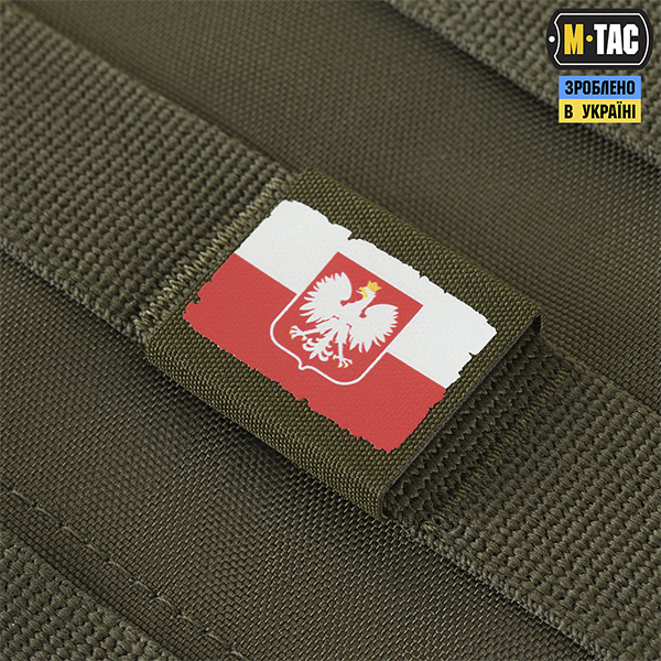 M-Tac MOLLE Patch Прапор Polska White/Red/Ranger Green. Фото 4