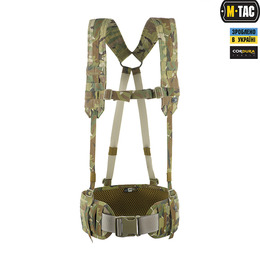 M-Tac пояс тактичний з плечовими ременями Scout Gen.2 Multicam