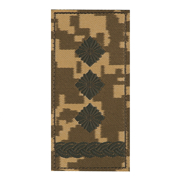 Погон ЗСУ на липучці Полковник (жаккард) MM14