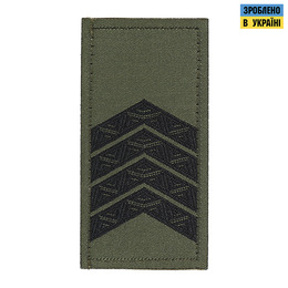 Погон ЗСУ на липучці Старший сержант (жаккард) олива