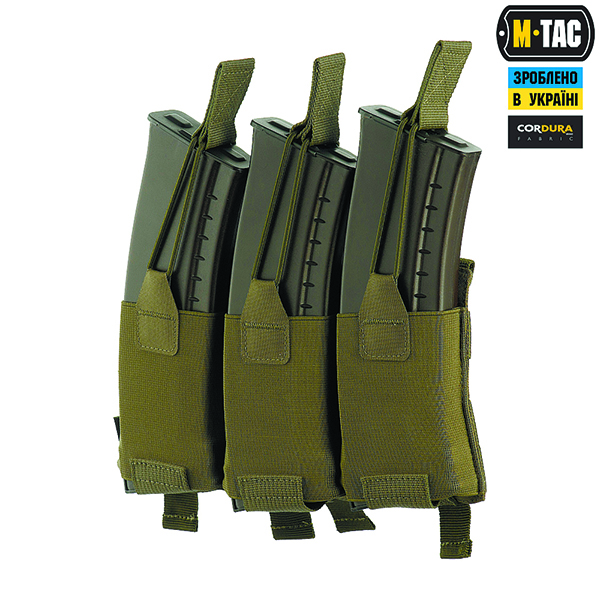M-Tac підсумок еластичний на 3 магазина Elite Ranger Green