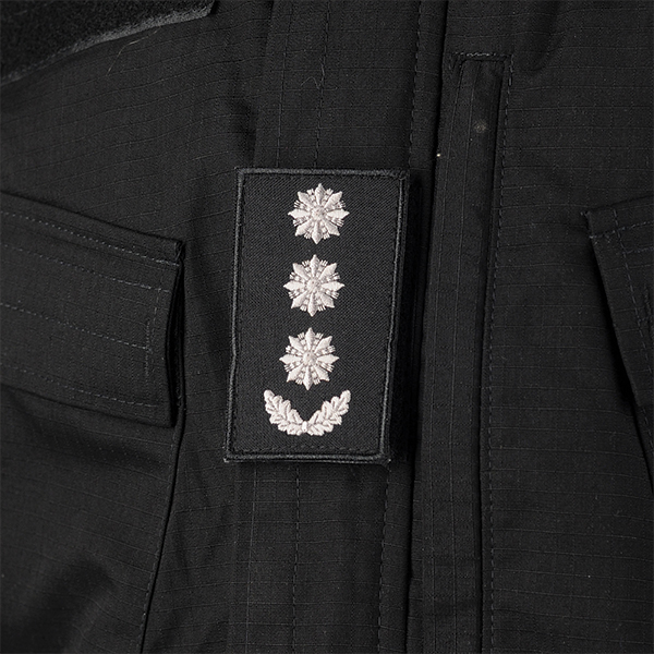 Погони Полковник Поліції (пара) на липучці чорні 10х5см. Фото 2